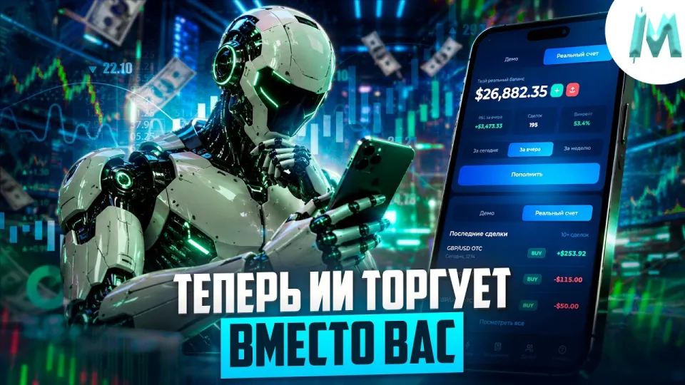 Трейдинг стал автоматическим! Ии бот для автоторговли на binodex! Бинарные опционы